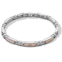 Bracciale Comete Uomo Elegant in Acciaio Diamante 0.015 Ct UBR 1009 - UBR 1009